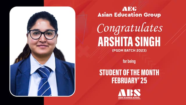 Student Of The Month Batch 2023 | Feb 2025