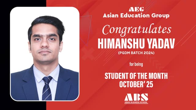 Student Of The Month Batch 2024 | Oct 2025