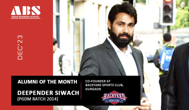 ABS ALUMNI OF THE MONTH DEC’23