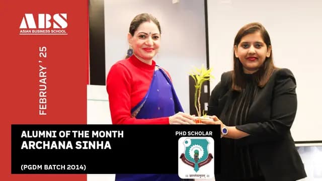 ABS ALUMNI OF THE MONTH FEBRUARY’25