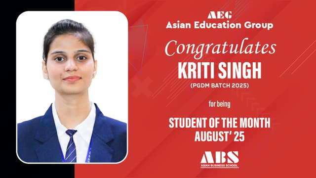 Student Of The Month Batch 2025 | Aug 2025