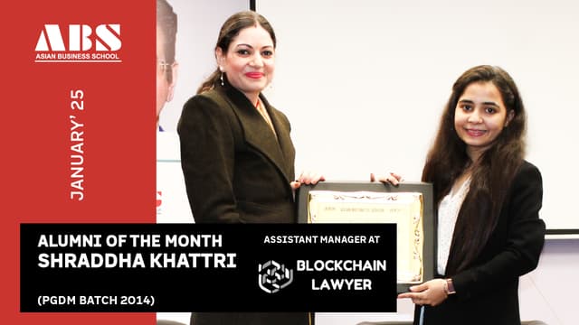 ABS ALUMNI OF THE MONTH JANUARY’25