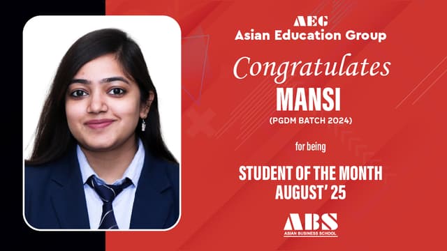 Student Of The Month Batch 2024 | Aug 2025