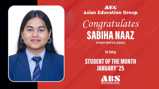 Student Of The Month Batch 2023 | Jan 2025