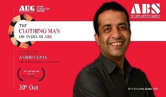 Read more about the article Webinar organised by Prakriti the Eco Club with Mr. Anshu Gupta – “THE CLOTHING MAN OF INDIA” – offers a most moving live webinar session for ABS PGDM students!