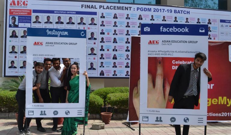 Read more about the article PGDM students of Asian Business School join Asian Education Group’s #IPledgeMyVote campaign for a better India with full enthusiasm!