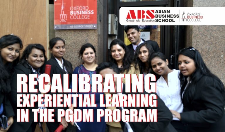 Read more about the article Recalibrating Experiential Learning in the PGDM program