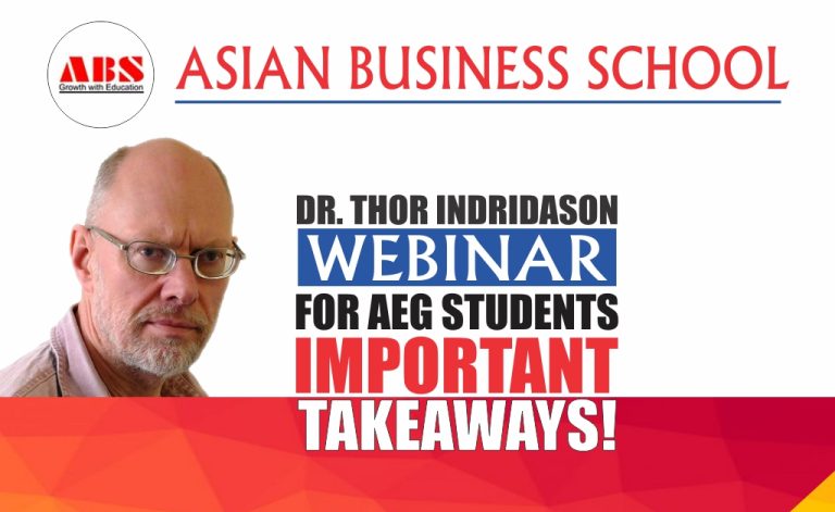 Read more about the article ABS Live WEBINAR on ‘Managing Careers’ by Dr. Thor Indridason unfolds as a highly enlightening session!