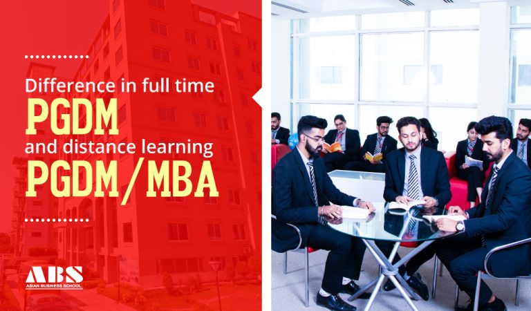 Read more about the article Difference in full time PGDM and distance learning PGDM/MBA