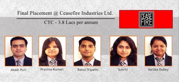 Read more about the article Final Placement @ Ceasefire Industries Ltd.